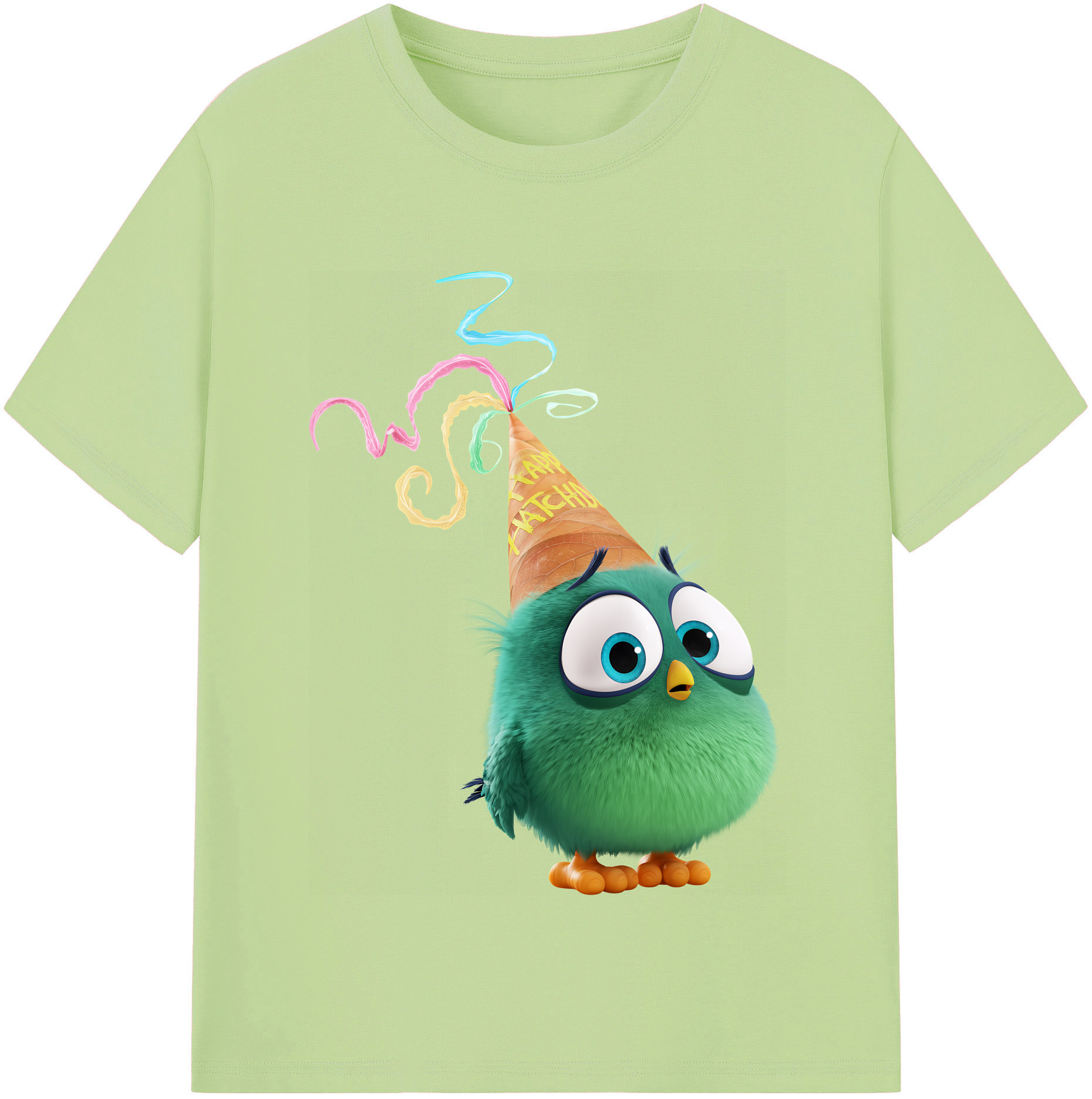 （画像用） Angry Birds アングリーバード 綿100％半袖Tシャツ（フロントプリント）